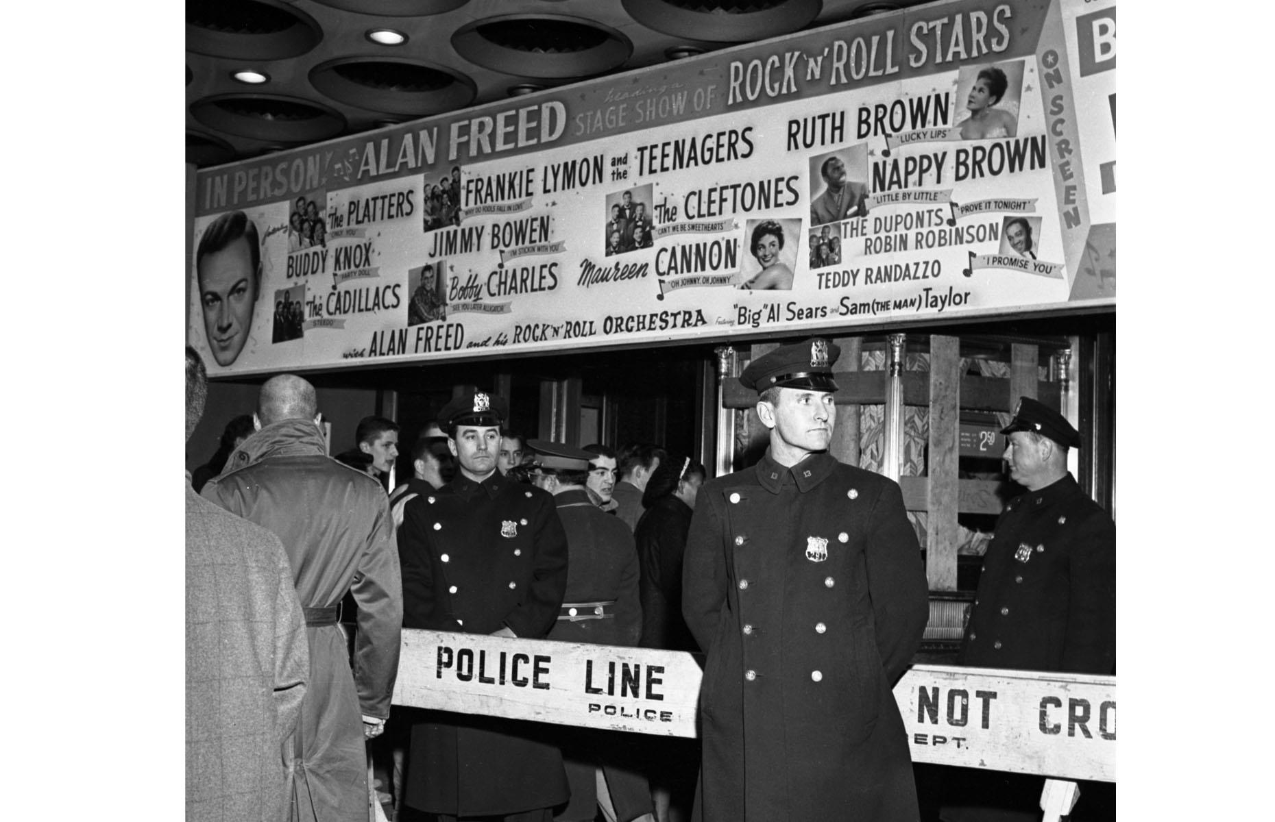 Rock and roll gets rowdy, New York, 1957